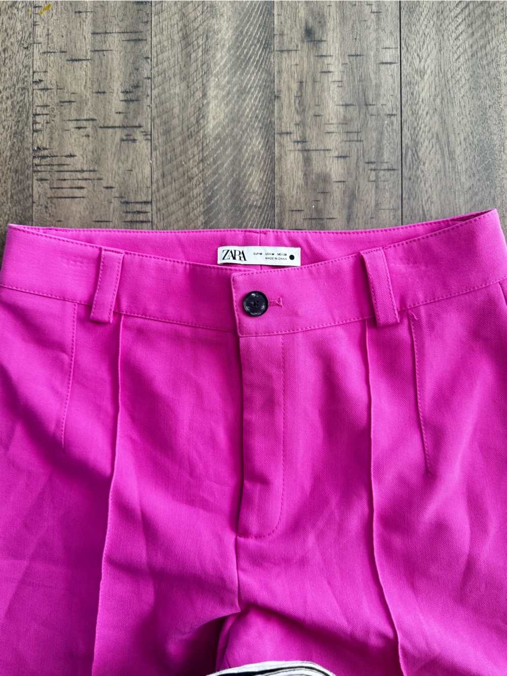 Zara Wide-Leg Trousers in Bright Pink - Picture 8 of 10